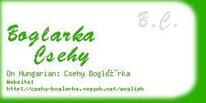 boglarka csehy business card